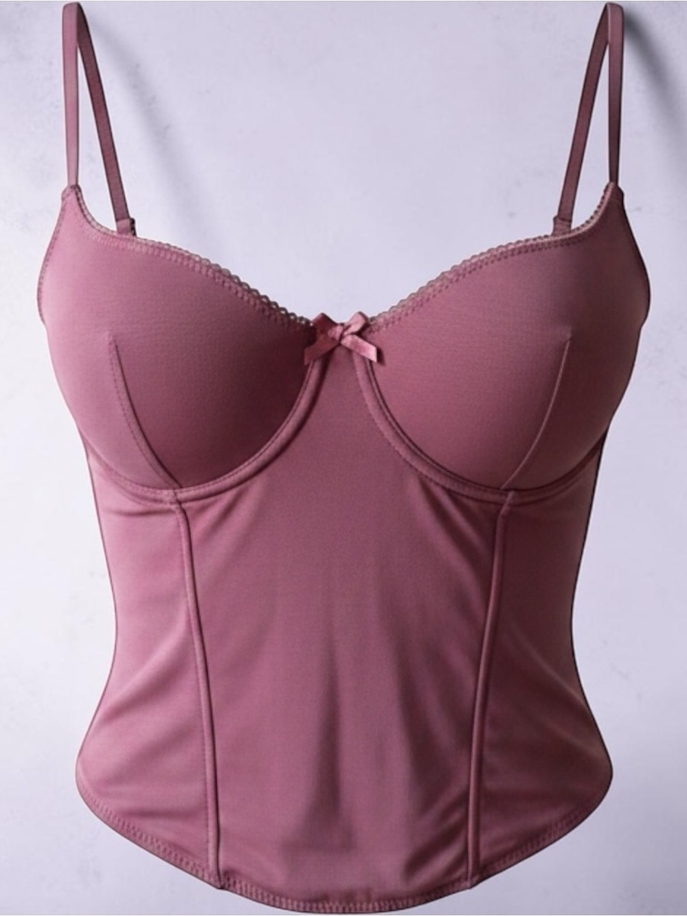 Garage Plum Longline Bralette Adjustable Straps Size PS One Owner GUC